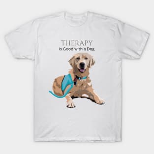 Therapy Dog Turquoise T-Shirt
